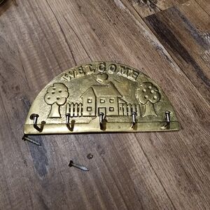 Brass Welcome Key Holder